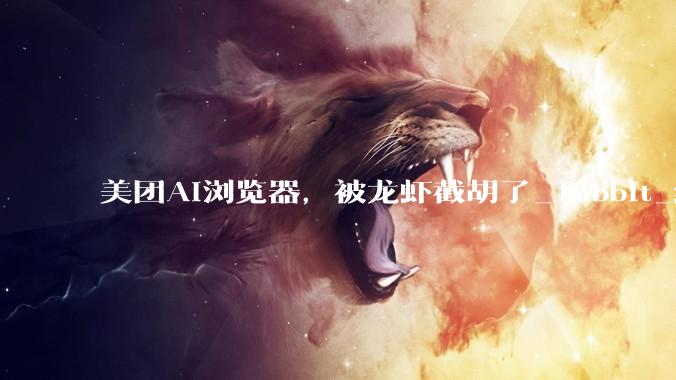 美团AI浏览器，被龙虾截胡了_Tabbit_结果显示_操作