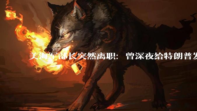 美海军部长突然离职：曾深夜给特朗普发短信讨论工作，赫格塞思不满其“越级汇报”，两人关系紧张；越南裔老兵上位，有25年海军服役经历_约翰·费伦_美国国防部_高雄