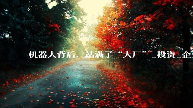 机器人背后，站满了“大厂”_投资_企业_智能