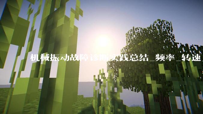 机械振动故障诊断实践总结_频率_转速_运行