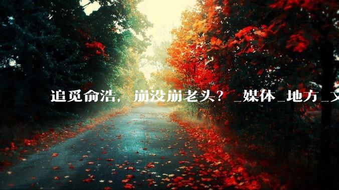 追觅俞浩，崩没崩老头？_媒体_地方_文章