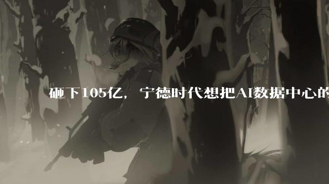 砸下105亿，宁德时代想把AI数据中心的利润也吃干抹净_客户_中恒电气_设备