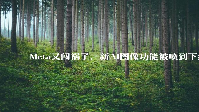 Meta又闯祸了，新AI图像功能被喷到下线_美国科技_图片_用户