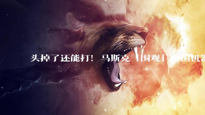 头掉了还能打！马斯克「围观」中国机器人格斗比赛：看笑了_动作_赛事_嘲讽
