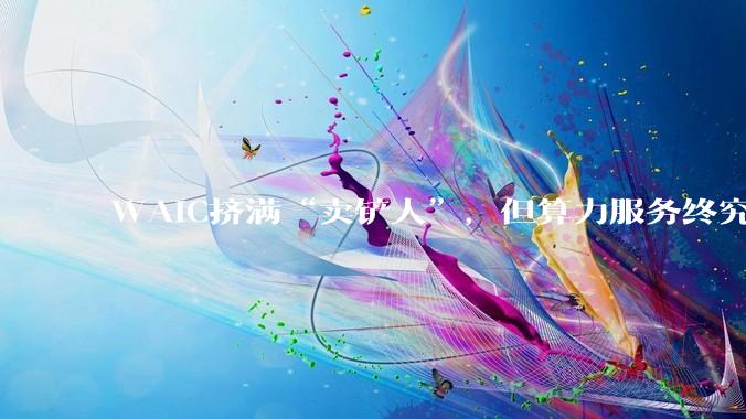 WAIC挤满“卖铲人”，但算力服务终究是少数人的游戏_客户_***_Infra
