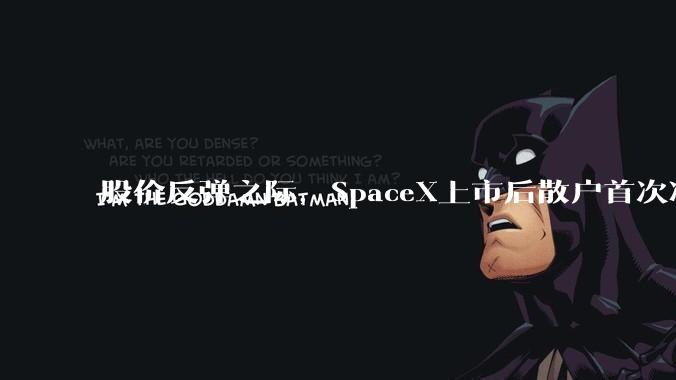 股价反弹之际，SpaceX上市后散户首次净卖出_该公司_市场_现汇