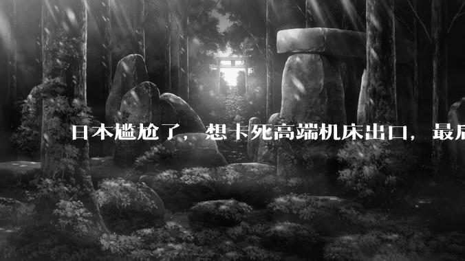 日本尴尬了，想卡死高端机床出口，最后反被中国抢走了份额_国产_制造业_脖子