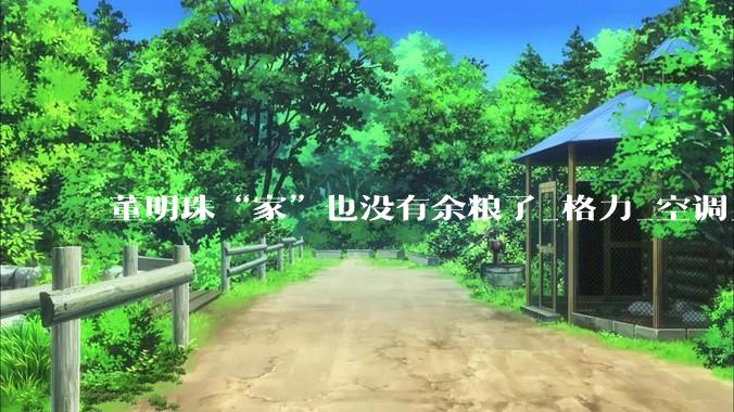 董明珠“家”也没有余粮了_格力_空调_分红