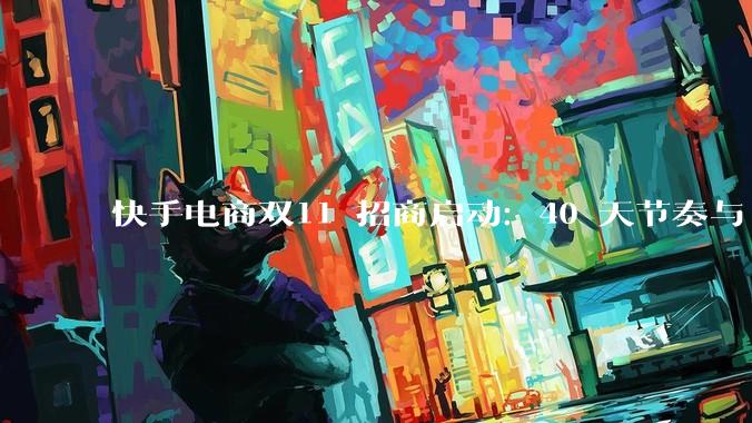 快手电商双11 招商启动：40 天节奏与 AI 经营工具 - *