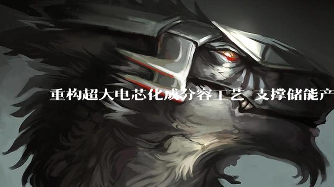 重构超大电芯化成分容工艺 支撑储能产业 TWh 级规模化发展 - *