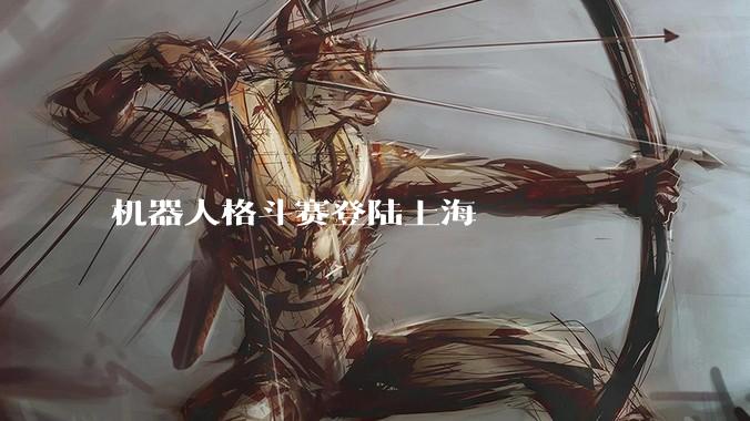 机器人格斗赛登陆上海